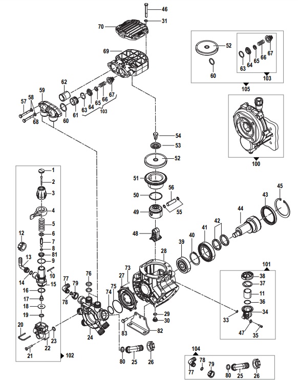 6158.0003.00 P40 Diaphram Rebuild parts